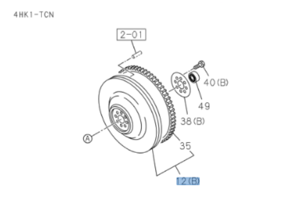 Flywheel For Isuzu M/T NRR NPR - HD NQR 4HK1 5.2L 4HE1 4.8L MZZ6 04 - 13 - GoTrucky