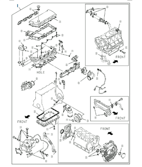 Gasket Set Engine Overhaul T=1.475 For Isuzu NPR NPR-HD NQR 4HK1 5.2L 2005-2009 - GoTrucky