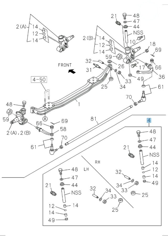 King Pin Kit for ISUZU NRR NPR NPR-HD NQR 4HE1 4.8L 4HK1 5.2L 6.0 1986-2024 OEM - GoTrucky