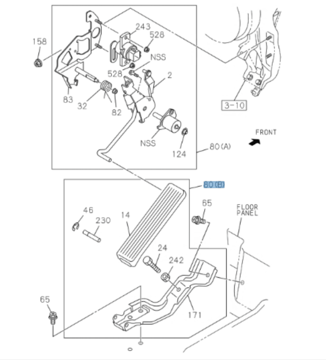 Link Asm Engine Control Accelerator Pedal for ISUZU NPR NPR - HD NQR NRR 2008 - 2024 OEM - GoTrucky