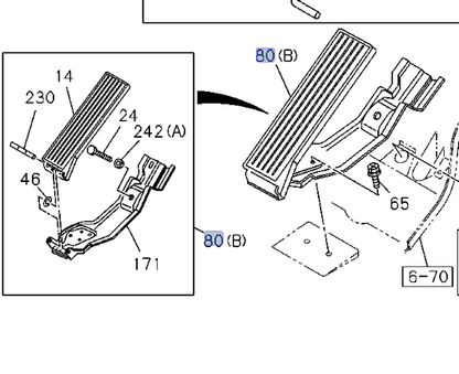 Link Asm Engine Control Accelerator Pedal for ISUZU NPR NPR - HD NQR NRR 94 - 08 - GoTrucky