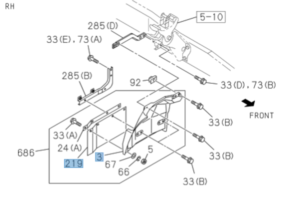 Mud Guard + Flap Right Passenger Side for ISUZU NRR NPR NQR NPR - HD 08 - 24 - GoTrucky