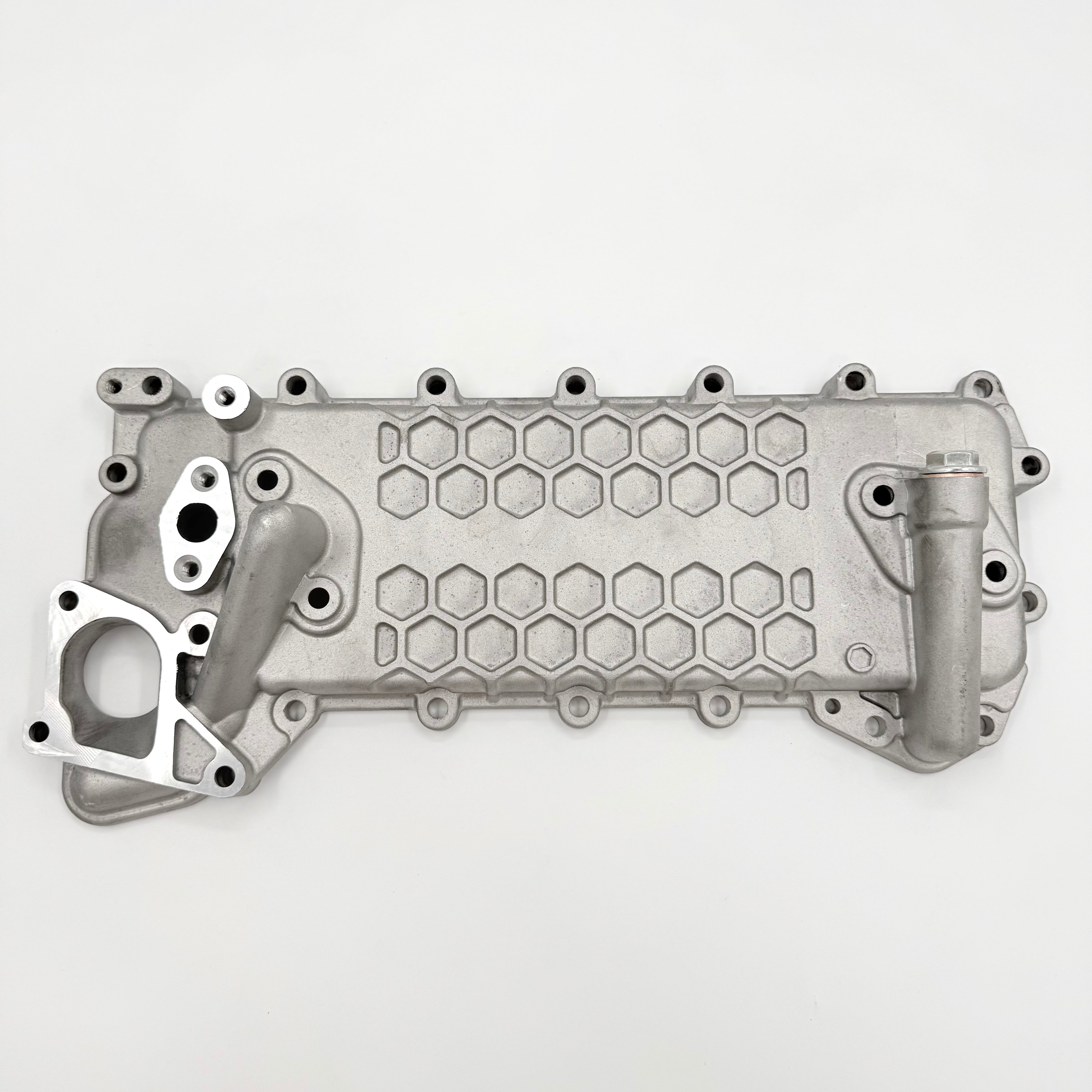 Oil Cooler Core + Cover + Gasket Set for ISUZU NPR NQR NPR-HD 4HE1 4.8L 1998-2004 - GoTrucky