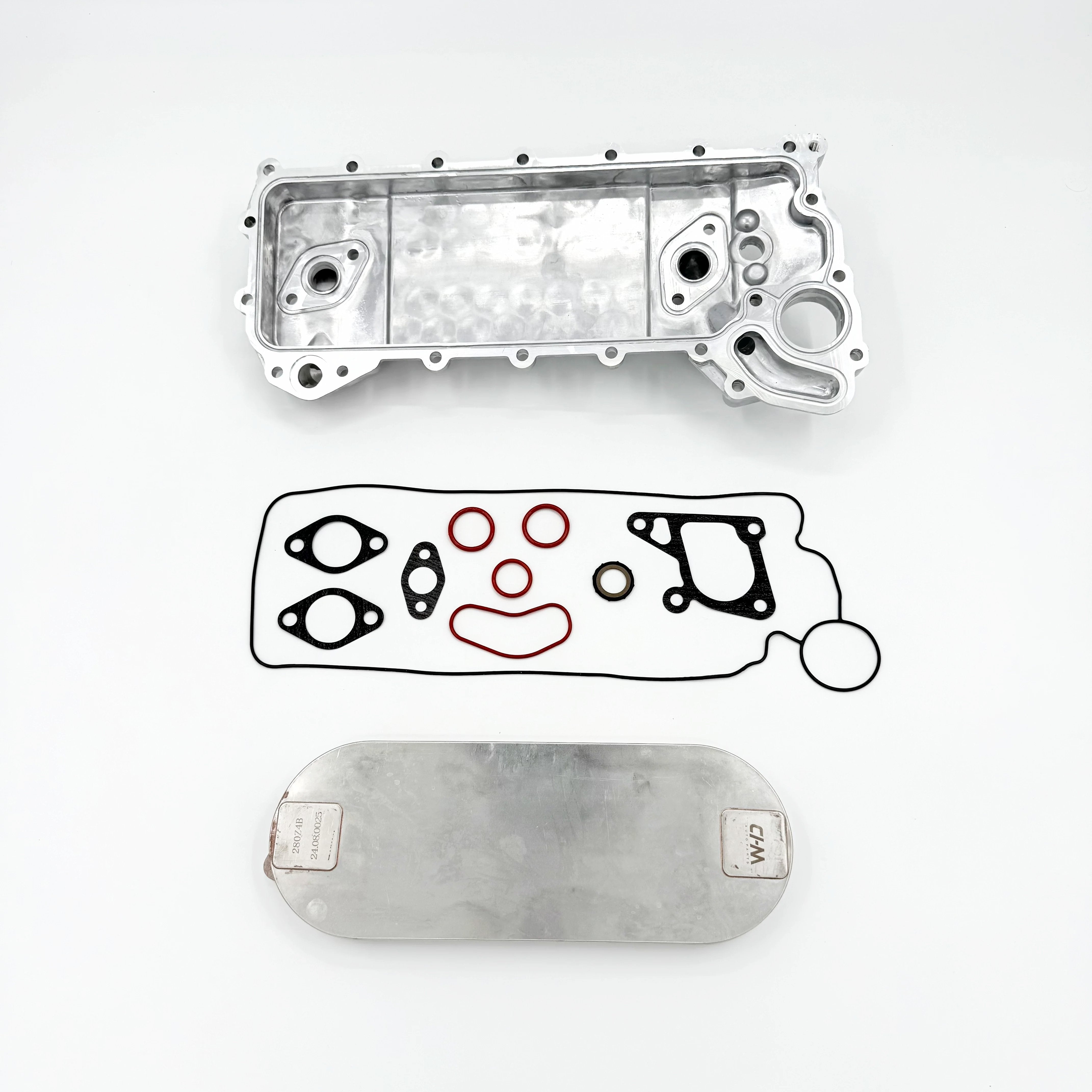 Oil Cooler Core + Cover + Gasket Set for ISUZU NRR NPR NQR NPR - HD 4HK1 5.2L 02 - 10 - GoTrucky