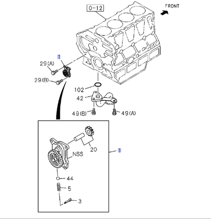 Oil Pump For ISUZU NRR NPR NQR NPR - HD 4HE1 4.8L 4HK1 5.2L 98 - 10 OEM - GoTrucky