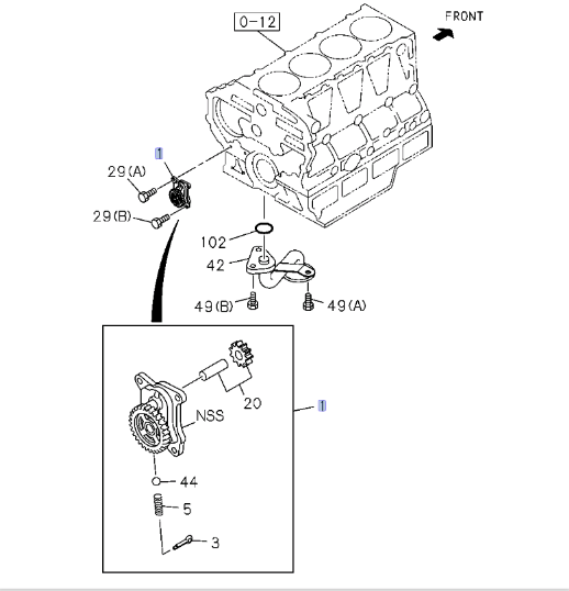 Oil Pump For ISUZU NRR NPR NQR NPR - HD 4HE1 4.8L 4HK1 5.2L 98 - 10 OEM - GoTrucky