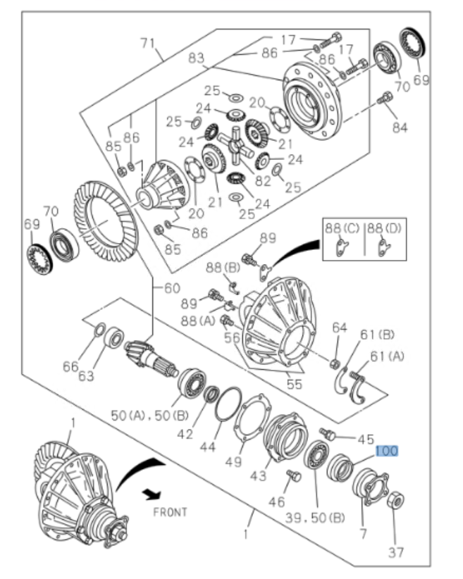 Oil Seal Final Pinion OD 103 For Isuzu FSR FTR FRR NRR NPR NPR - HD NQR 98 - 24 - GoTrucky
