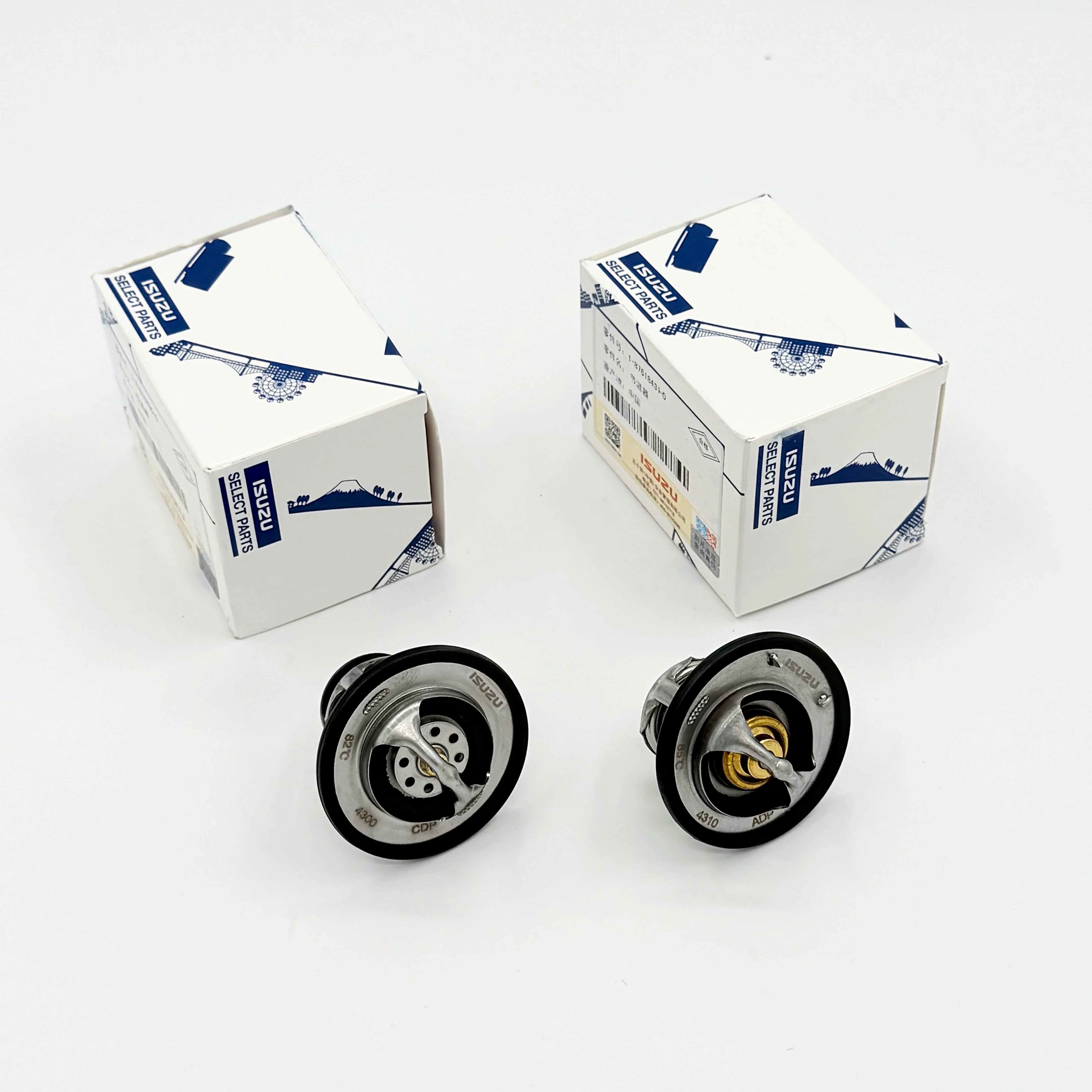 Pair of Thermostat Coolant 82℃ + 85℃ For ISUZU NPR NPR - HD NQR NRR 4HE1 4.8L 4HK1 5.2L 98 - 24 OEM - GoTrucky