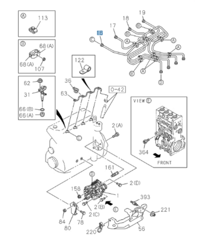 Pipe Injector  1 For ISUZU NPR NQR NPR - HD 4HE1 4.8L 1998 - 2004 - GoTrucky