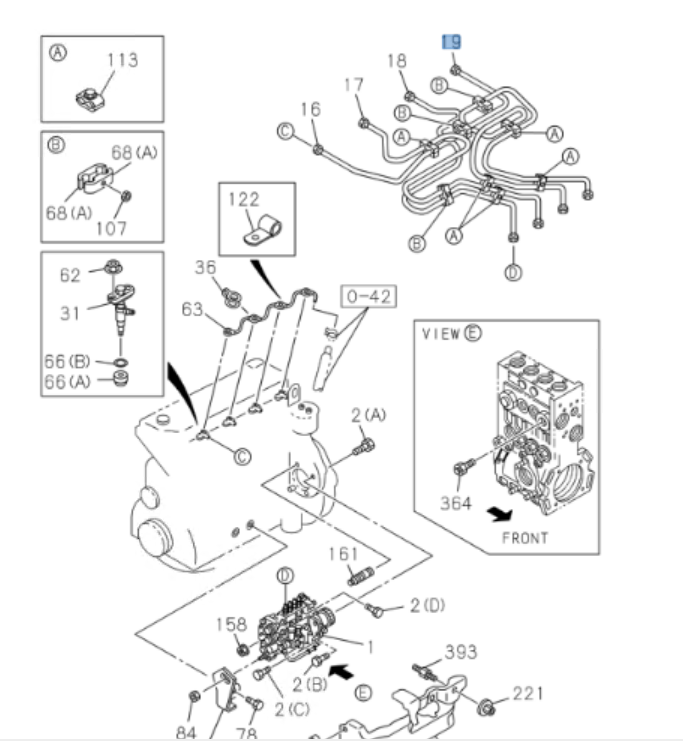 Pipe Injector  4 For ISUZU NPR NQR NPR - HD 4HE1 4.8L 1998 - 2004 - GoTrucky