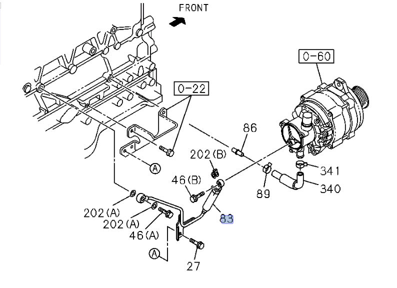 Pipe Oil To Vacuum Pump For Isuzu NPR NPR - HD NRR NQR 4HE1 4.8L 4HK1 5.2L 01 - 09 - GoTrucky