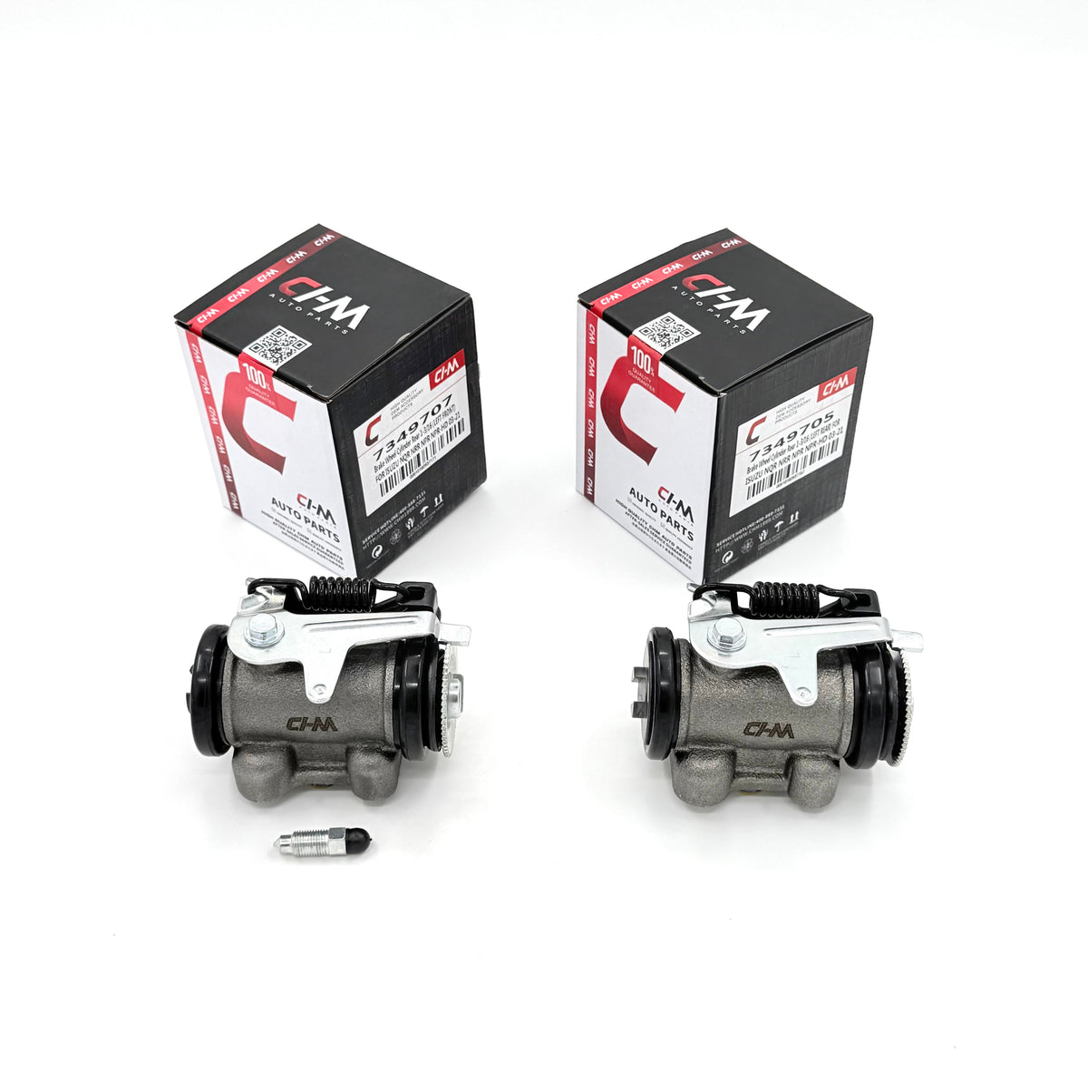 Set of 2 Brake Wheel Cylinder Rear 1-3/16 Left FOR ISUZU NQR NRR NPR NPR-HD 03-21 - GoTrucky