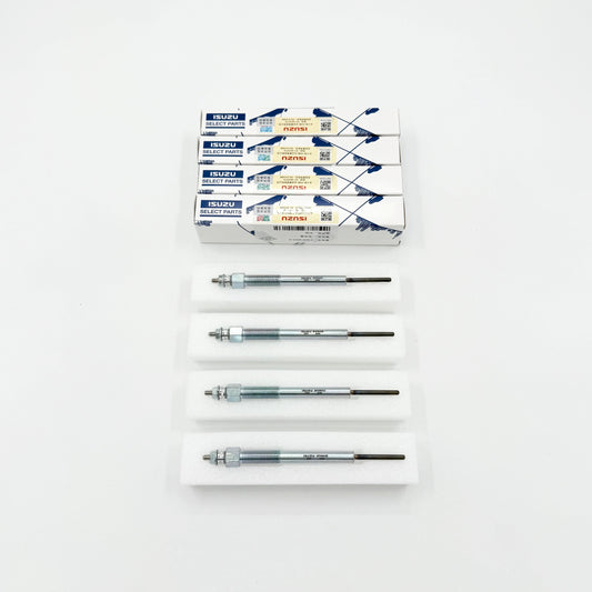 Set of 4 Glow Plug For ISUZU NQR NPR - HD NPR FXR FVR 4HK1 5.2L 6HK1 7.8L 2005 - 2015 OEM - GoTrucky