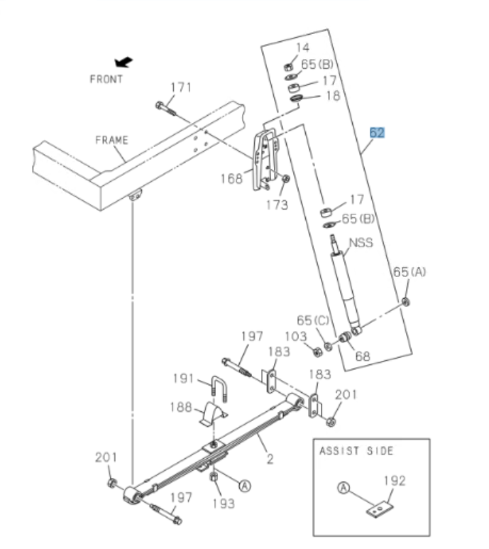 Shock Absorber Front For Isuzu NRR NPR NPR - HD NQR 4HK1 5.2L 4HE1 4.8L 1998 - 2010 - GoTrucky