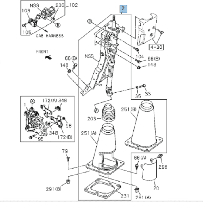 Steering Shaft Assembly Column For ISUZU NPR NPR - HD 4HK1 5.2L GAS 2008 - 2024 - GoTrucky