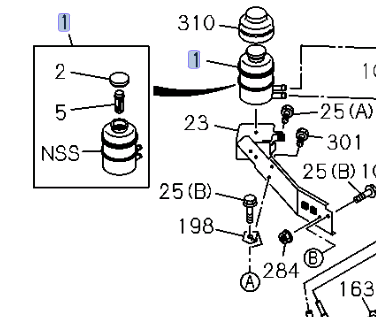 Tank Power Steering Fluid for ISUZU NRR NPR NPR - HD NQR 4HE1 4JJ1 4HK1 95 - 24 - GoTrucky