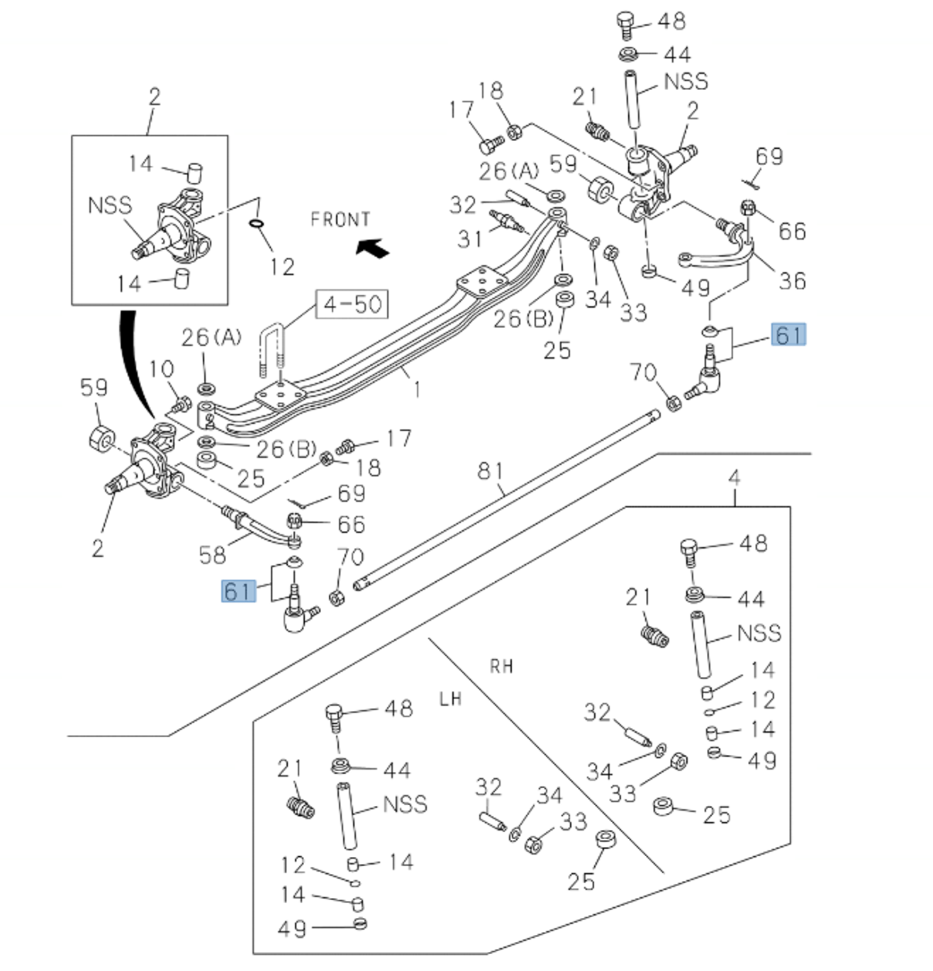 Tie Rod End Left For ISUZU NRR NPR NQR NPR - HD 98 - 24 - GoTrucky