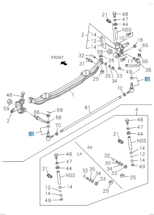 Tie Rod End Right For ISUZU NRR NPR NQR NPR-HD 1994-1997 2013-2026 - GoTrucky