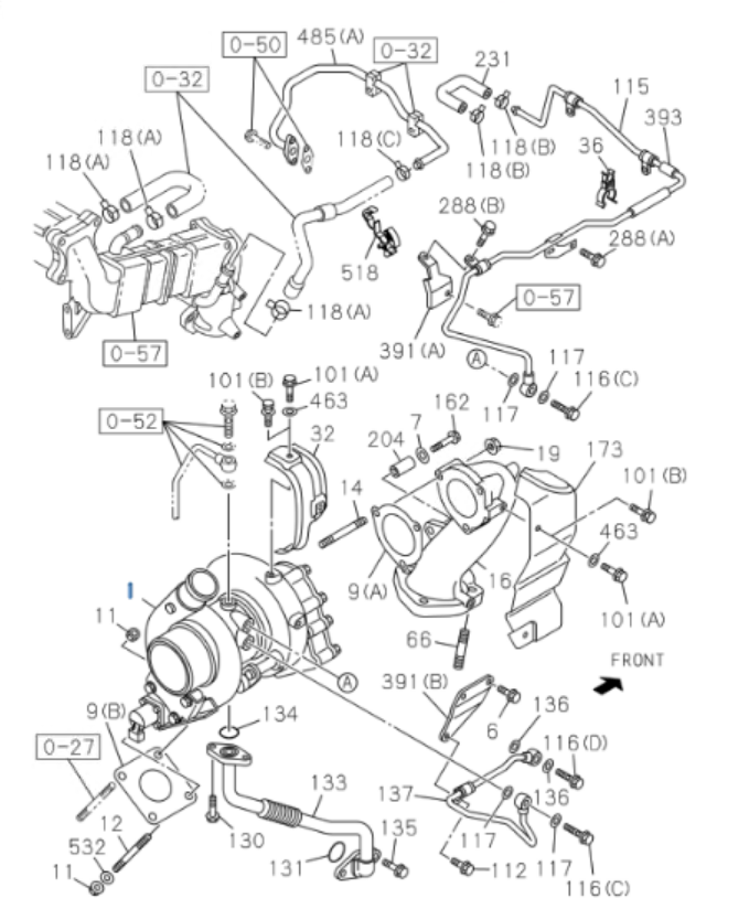 Turbocharger For ISUZU NQR NPR NPR - HD 4HK1 5.2L 07 - 10 - GoTrucky