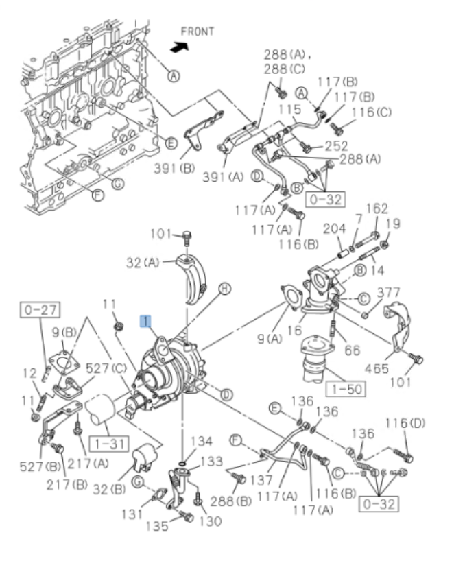 Turbocharger For ISUZU NQR NPR NPR - HD 4HK1 5.2L 11 - 16 - GoTrucky