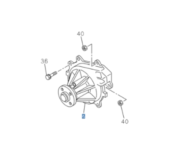Water Pump OEM for ISUZU NPR NPR - HD NQR 4HG1T 4.6L 4HE1 4.8L 98 - 04 - GoTrucky