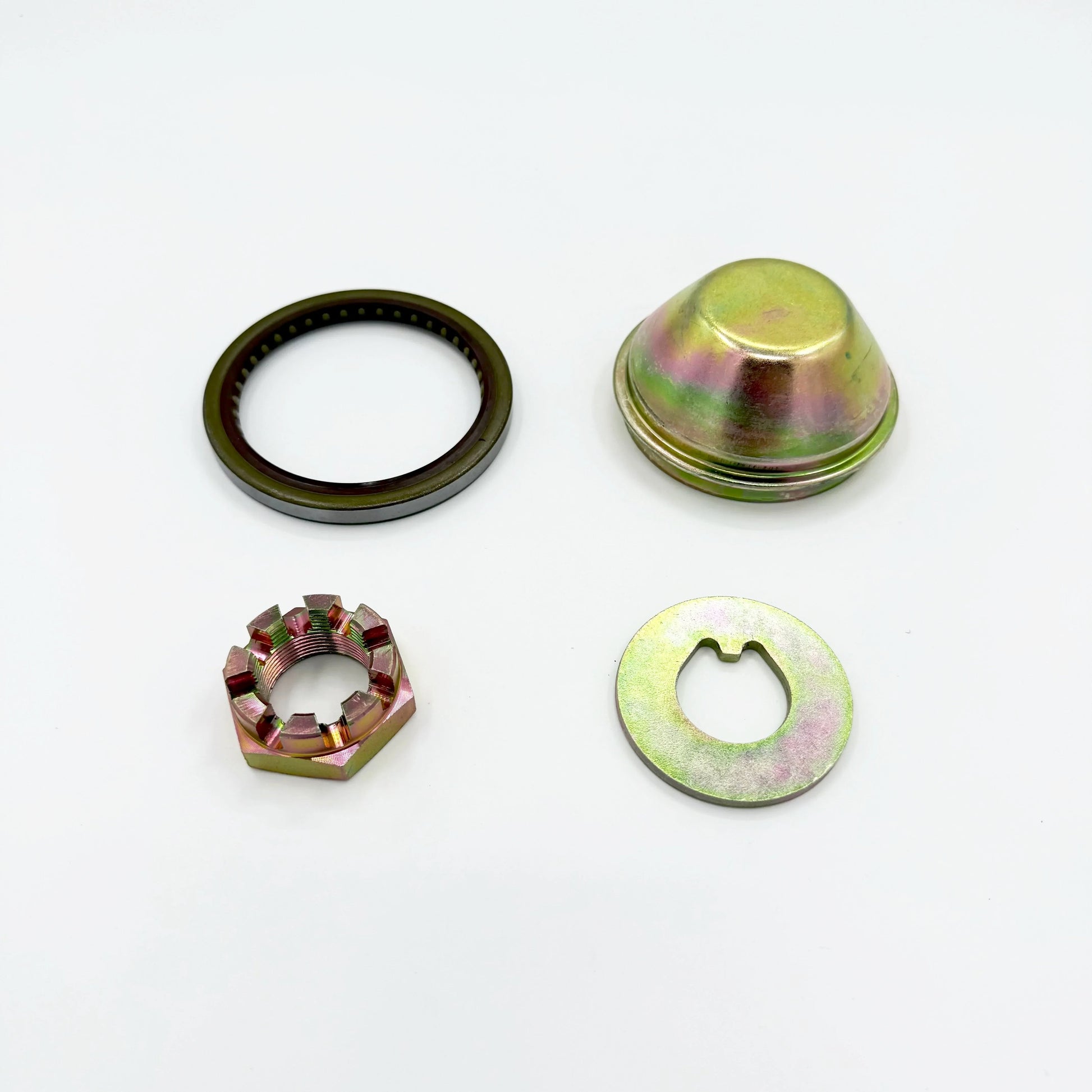 Wheel Hub Set Front Nut + Oil Seal + Washer + Cap for ISUZU NPR NQR NPR - HD 95 - 24 - GoTrucky