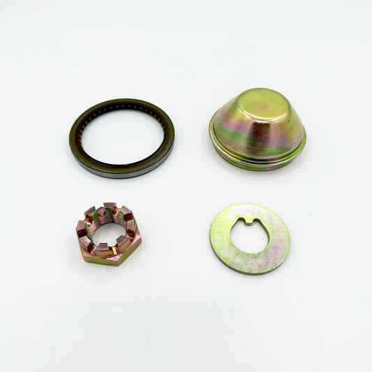 Wheel Hub Set Front Nut + Oil Seal + Washer + Cap for ISUZU NPR NQR NPR - HD 95 - 24 - GoTrucky