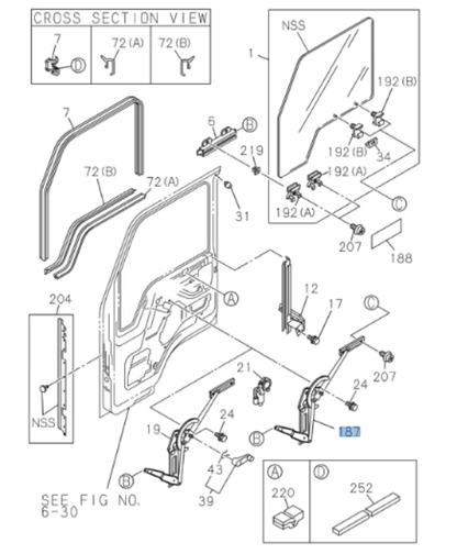 Window Regulator Electric + MOTOR Left Driver Side For ISUZU NRR NPR NPR - HD NQR 94 - 07 - GoTrucky